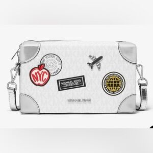 Michael Kors Jeanie Small EW Trunk Crossbody MK Logo